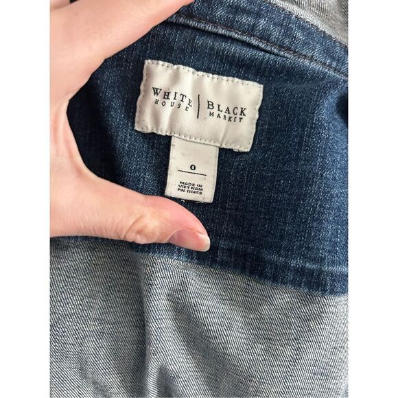 White House black market jacket Jean size 0 - Picture 3 of 5